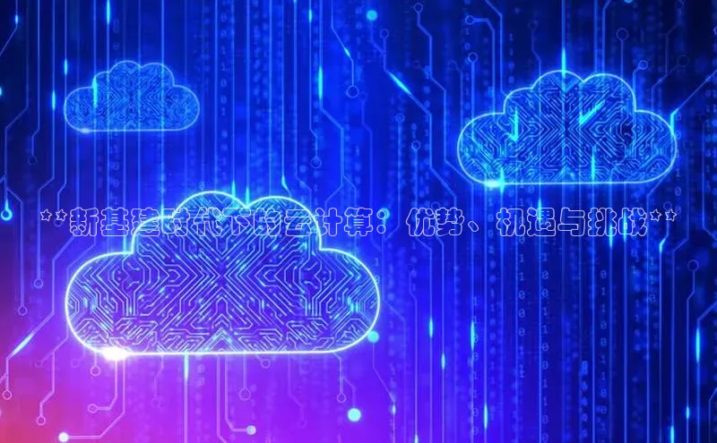 EON4官网百度集团**新基建时代下的云计算：优势、机遇与挑战**