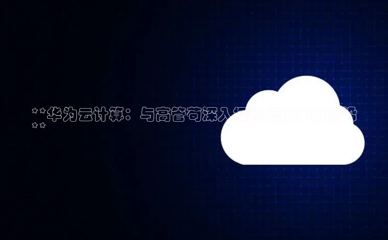 EON4ARGA公司**华为云计算：与高管苟深入探讨云技术的前沿
**