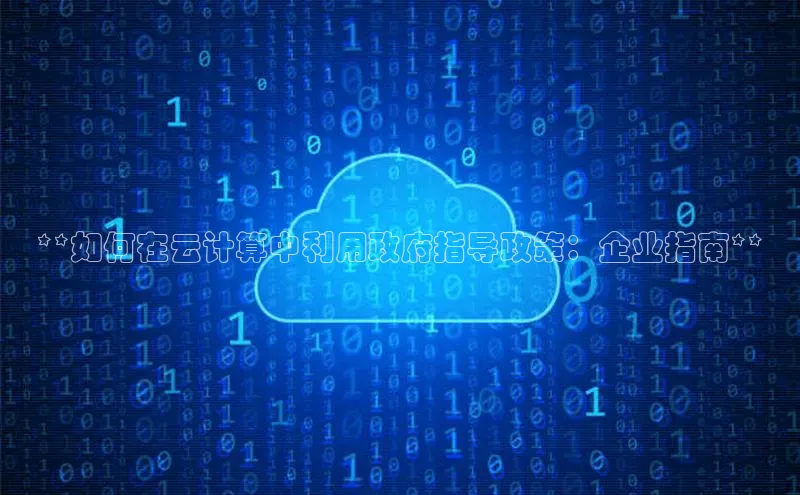 EON体育4巴美列捷福**如何在云计算中利用政府指导政策：企业指南**